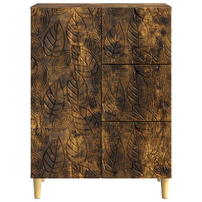 Sideboard Smoked Oak 66 x 34.5 x 90 cm Engineered Wood
