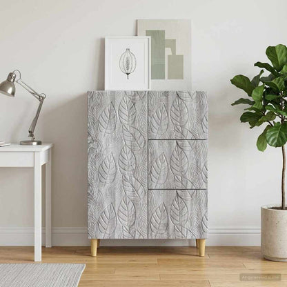 Sideboard Grey Sonoma 66 x 34.5 x 90 cm Engineered Wood