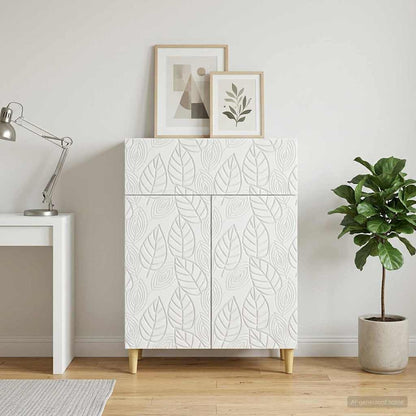 Sideboard White 66 x 34.5 x 90 cm Engineered Wood