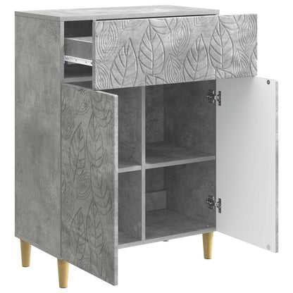 Sideboard Concrete Grey 66 x 34.5 x 90 cm Engineered Wood