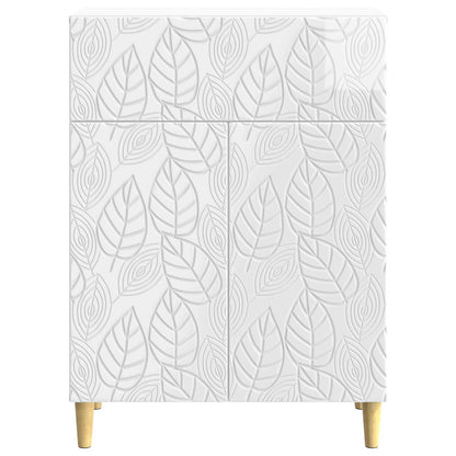 Sideboard High Gloss White 66 x 34.5 x 90 cm Engineered Wood