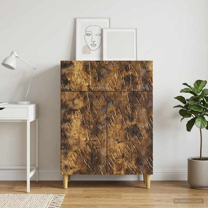 Sideboard Smoked Oak 66 x 34.5 x 90 cm Engineered Wood