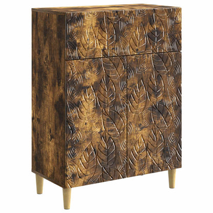 Sideboard Smoked Oak 66 x 34.5 x 90 cm Engineered Wood