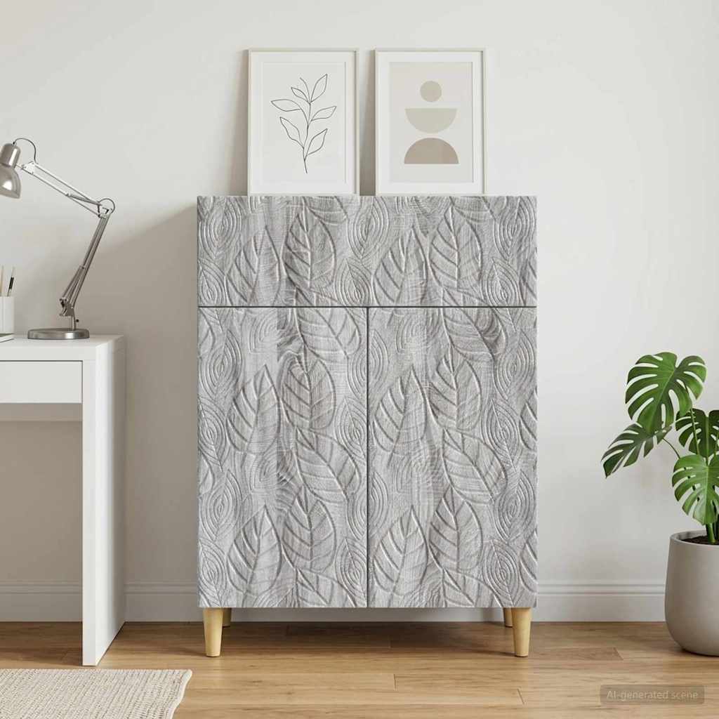 Sideboard Grey Sonoma 66 x 34.5 x 90 cm Engineered Wood