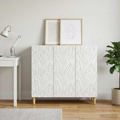 Sideboard White 89 x 34.5 x 80 cm Engineered Wood