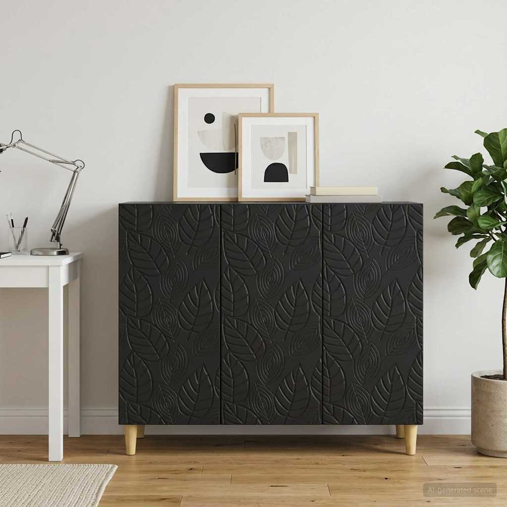 Sideboard Black 89 x 34.5 x 80 cm Engineered Wood