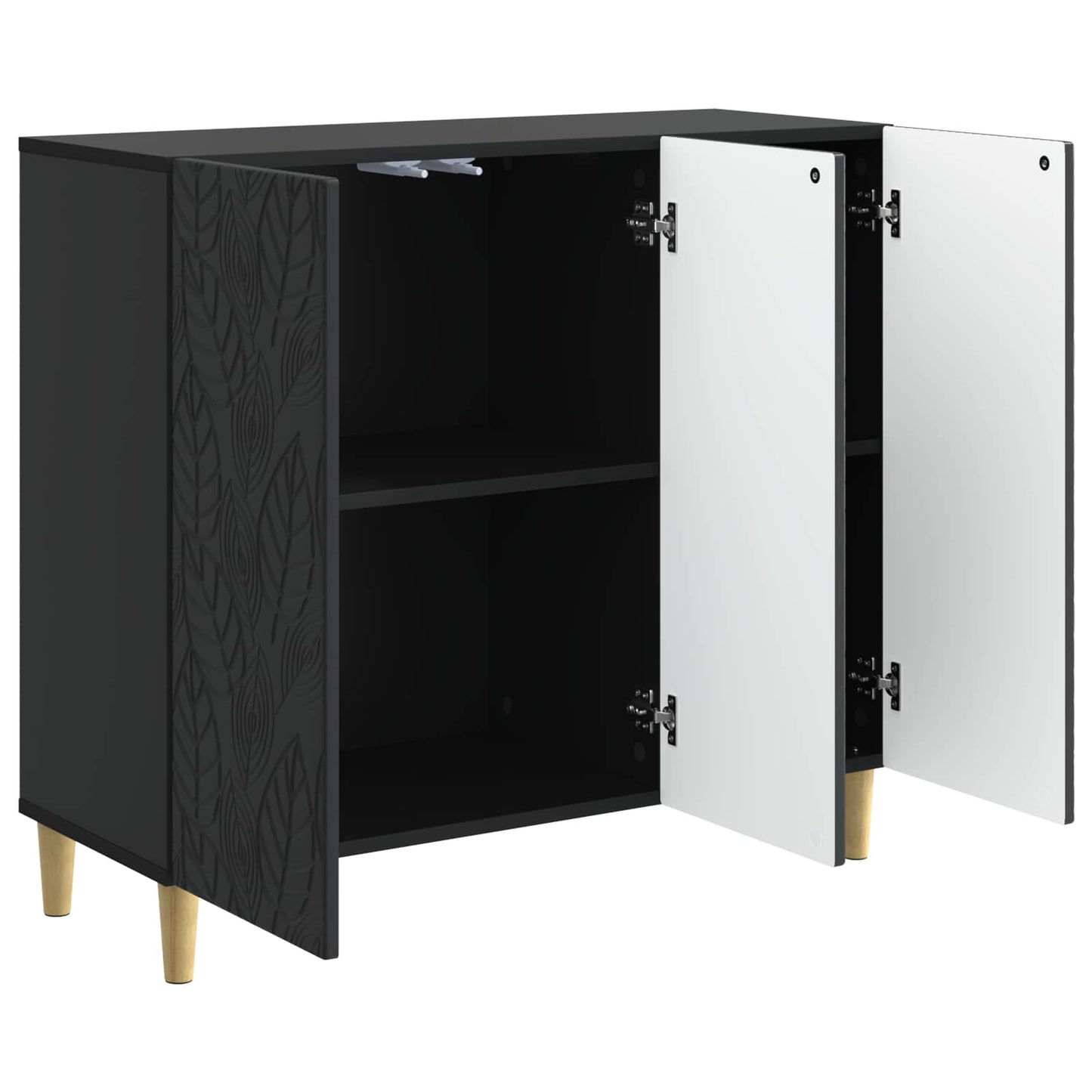 Sideboard Black 89 x 34.5 x 80 cm Engineered Wood