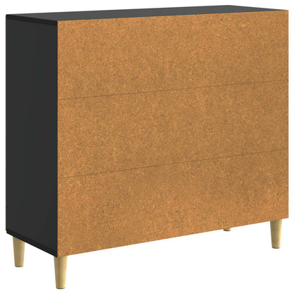 Sideboard Black 89 x 34.5 x 80 cm Engineered Wood