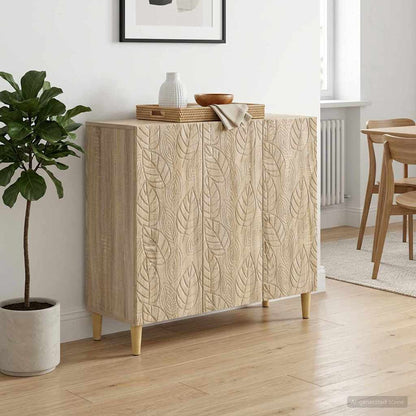 Sideboard Sonoma Oak 89 x 34.5 x 80 cm Engineered Wood