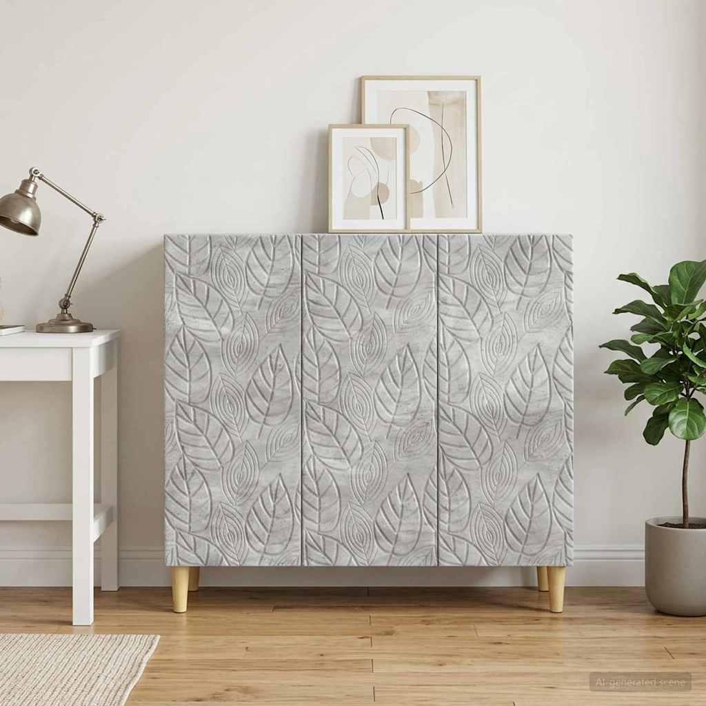 Sideboard Concrete Grey 89 x 34.5 x 80 cm Engineered Wood