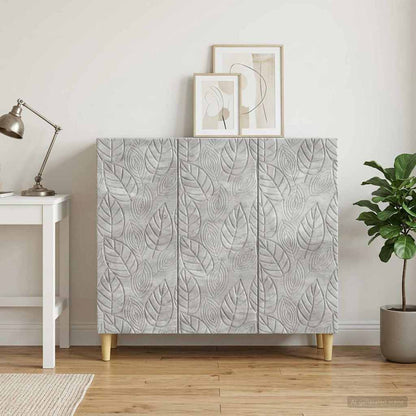 Sideboard Concrete Grey 89 x 34.5 x 80 cm Engineered Wood
