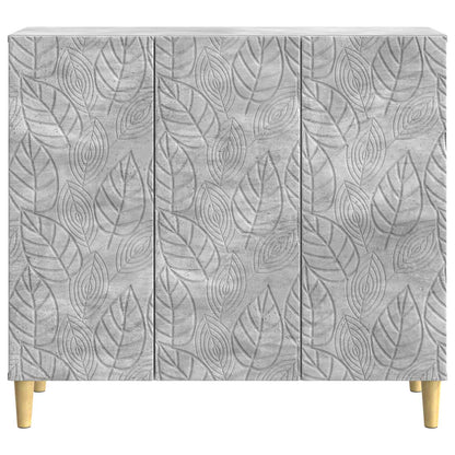 Sideboard Concrete Grey 89 x 34.5 x 80 cm Engineered Wood