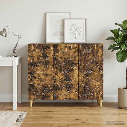 Sideboard Smoked Oak 89 x 34.5 x 80 cm Engineered Wood
