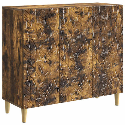 Sideboard Smoked Oak 89 x 34.5 x 80 cm Engineered Wood