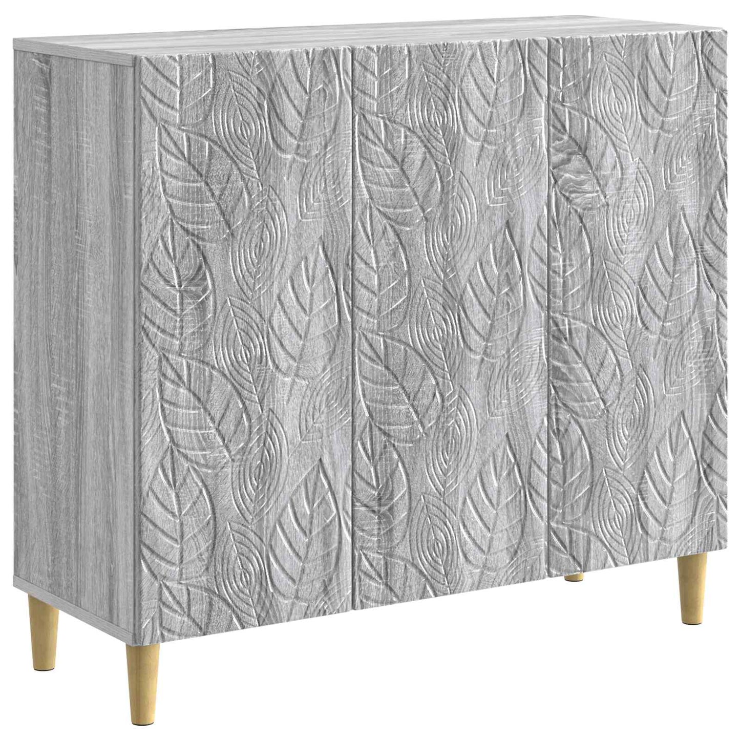 Sideboard Grey Sonoma 89 x 34.5 x 80 cm Engineered Wood