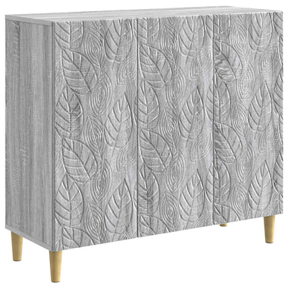Sideboard Grey Sonoma 89 x 34.5 x 80 cm Engineered Wood