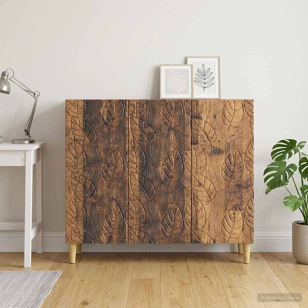 Sideboard Old Wood 89 x 34.5 x 80 cm Engineered Wood