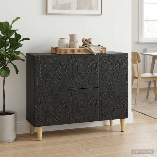 Sideboard Black 89 x 34.5 x 60 cm Engineered Wood