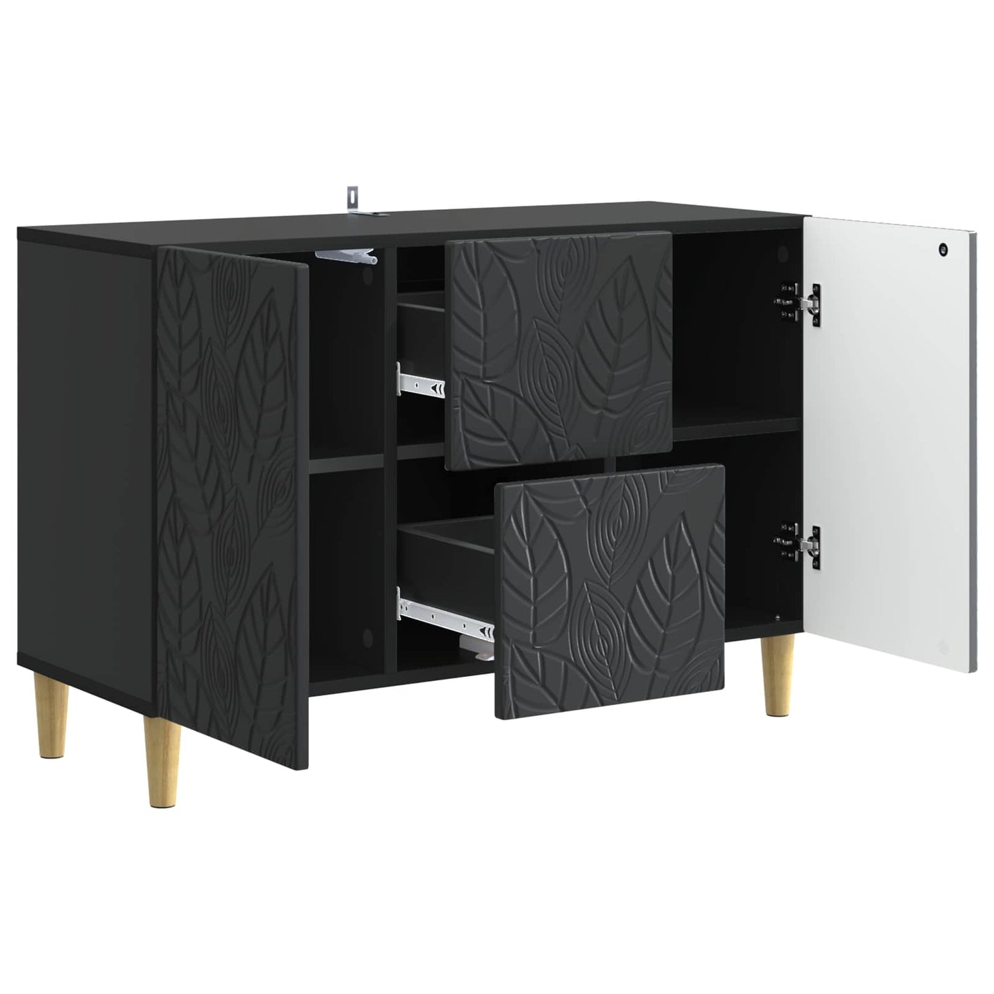 Sideboard Black 89 x 34.5 x 60 cm Engineered Wood