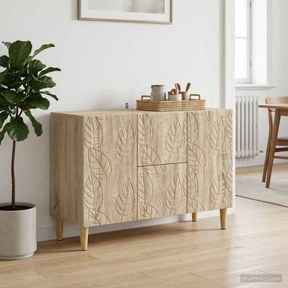 Sideboard Sonoma Oak 89 x 34.5 x 60 cm Engineered Wood