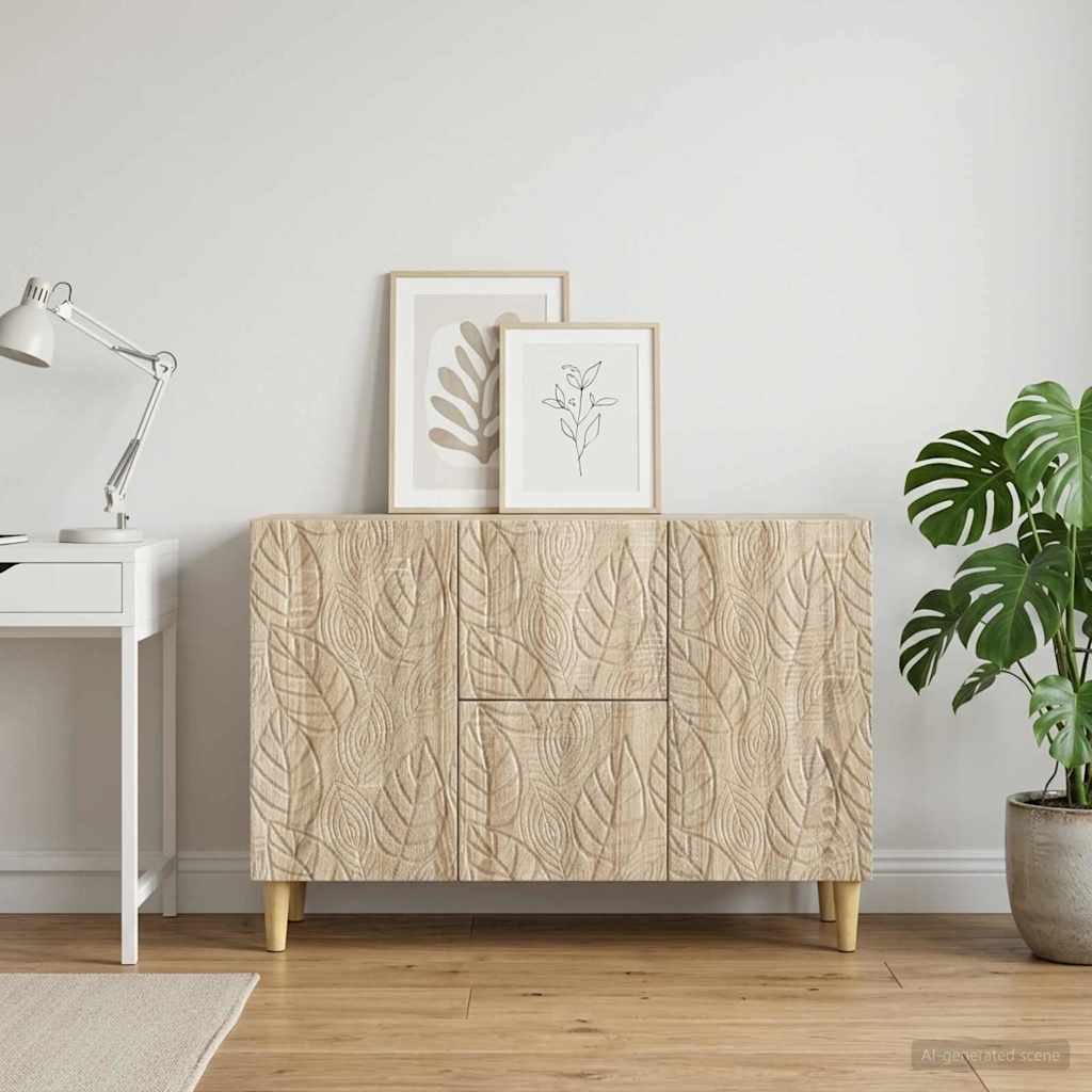 Sideboard Sonoma Oak 89 x 34.5 x 60 cm Engineered Wood