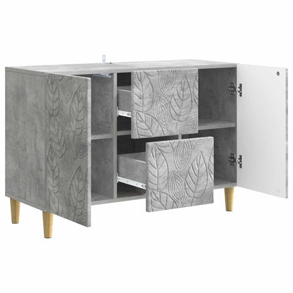 Sideboard Concrete Grey 89 x 34.5 x 60 cm Engineered Wood