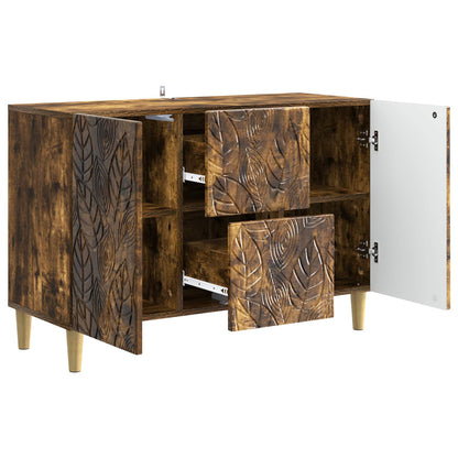 Sideboard Smoked Oak 89 x 34.5 x 60 cm Engineered Wood