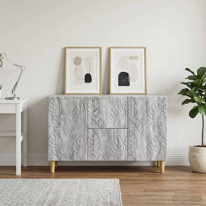 Sideboard Grey Sonoma 89 x 34.5 x 60 cm Engineered Wood