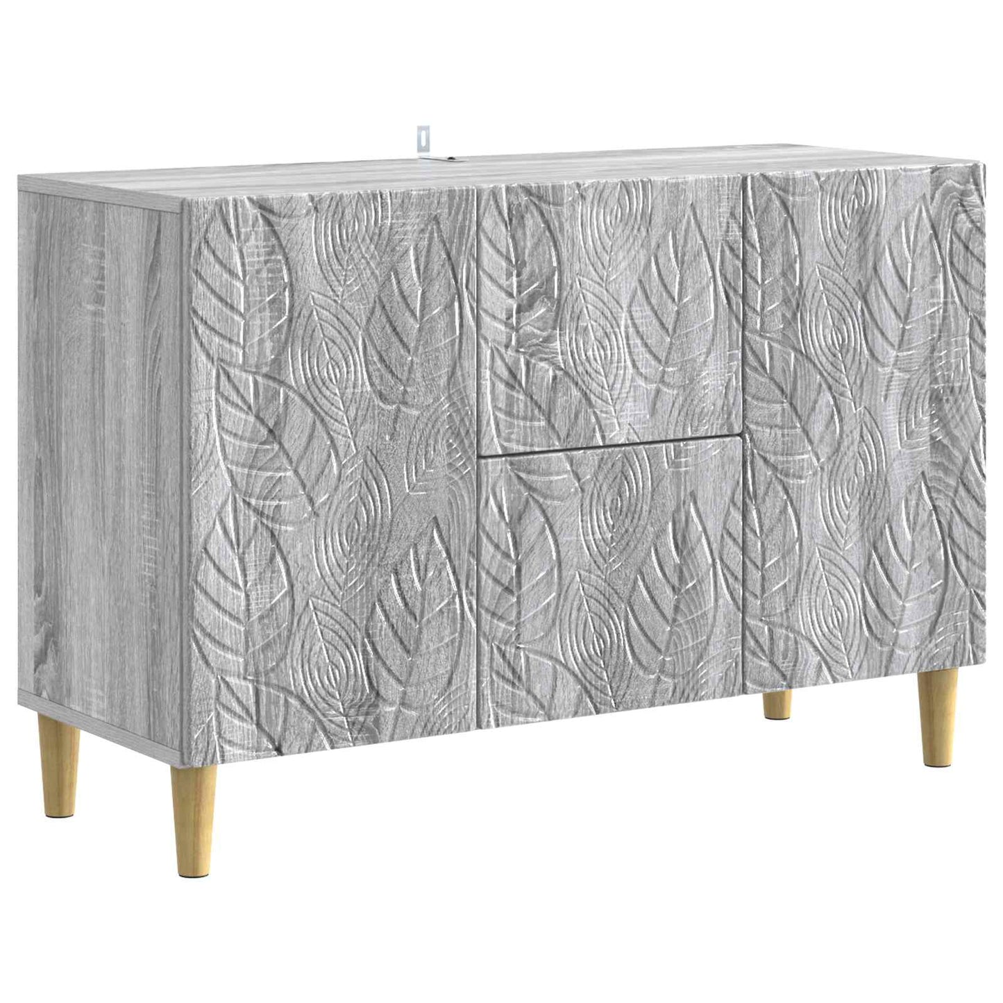 Sideboard Grey Sonoma 89 x 34.5 x 60 cm Engineered Wood