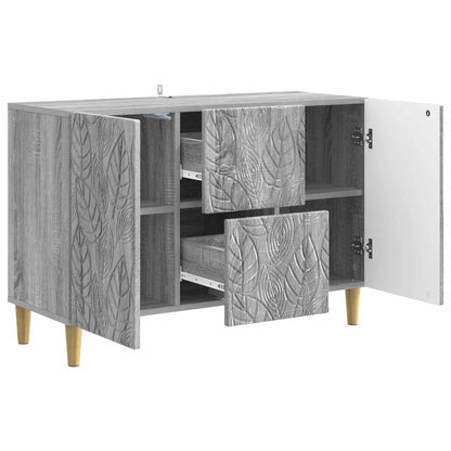 Sideboard Grey Sonoma 89 x 34.5 x 60 cm Engineered Wood