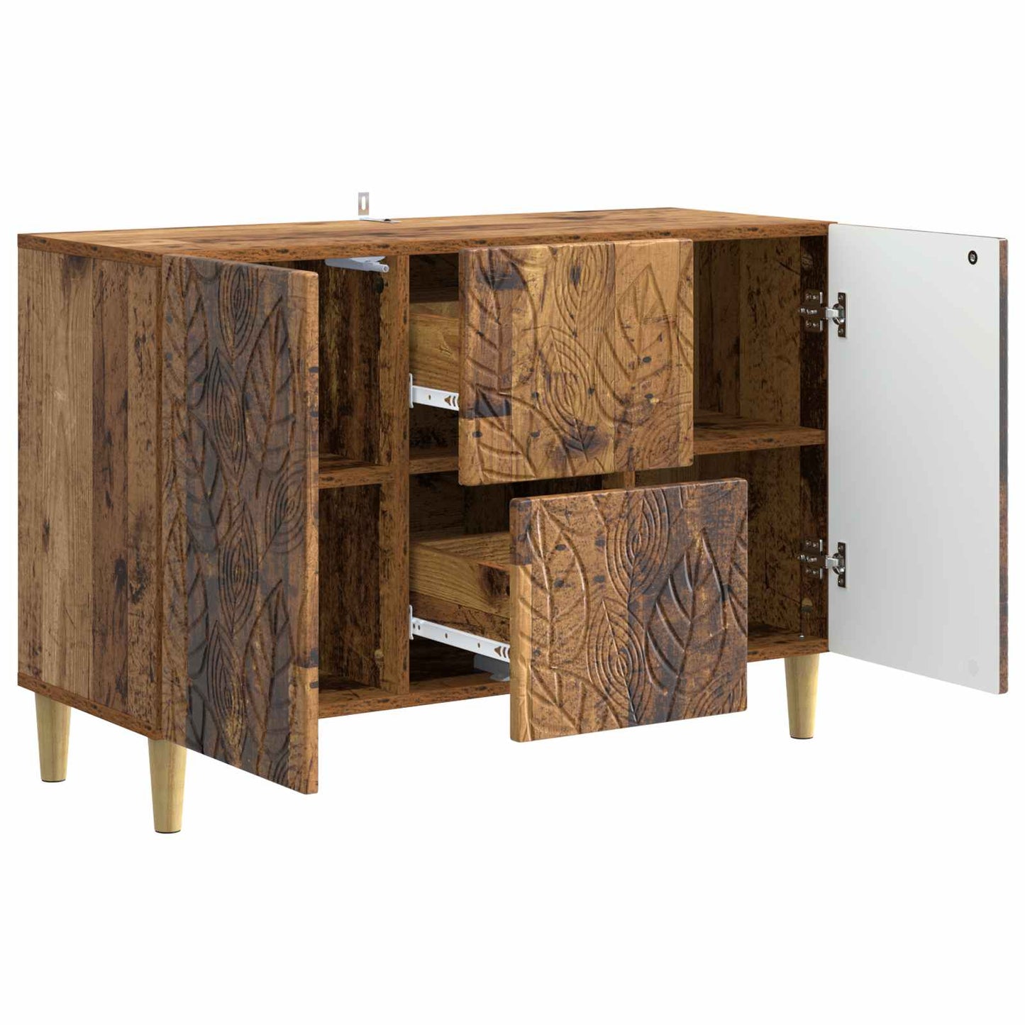 Sideboard Old Wood 89 x 34.5 x 60 cm Engineered Wood