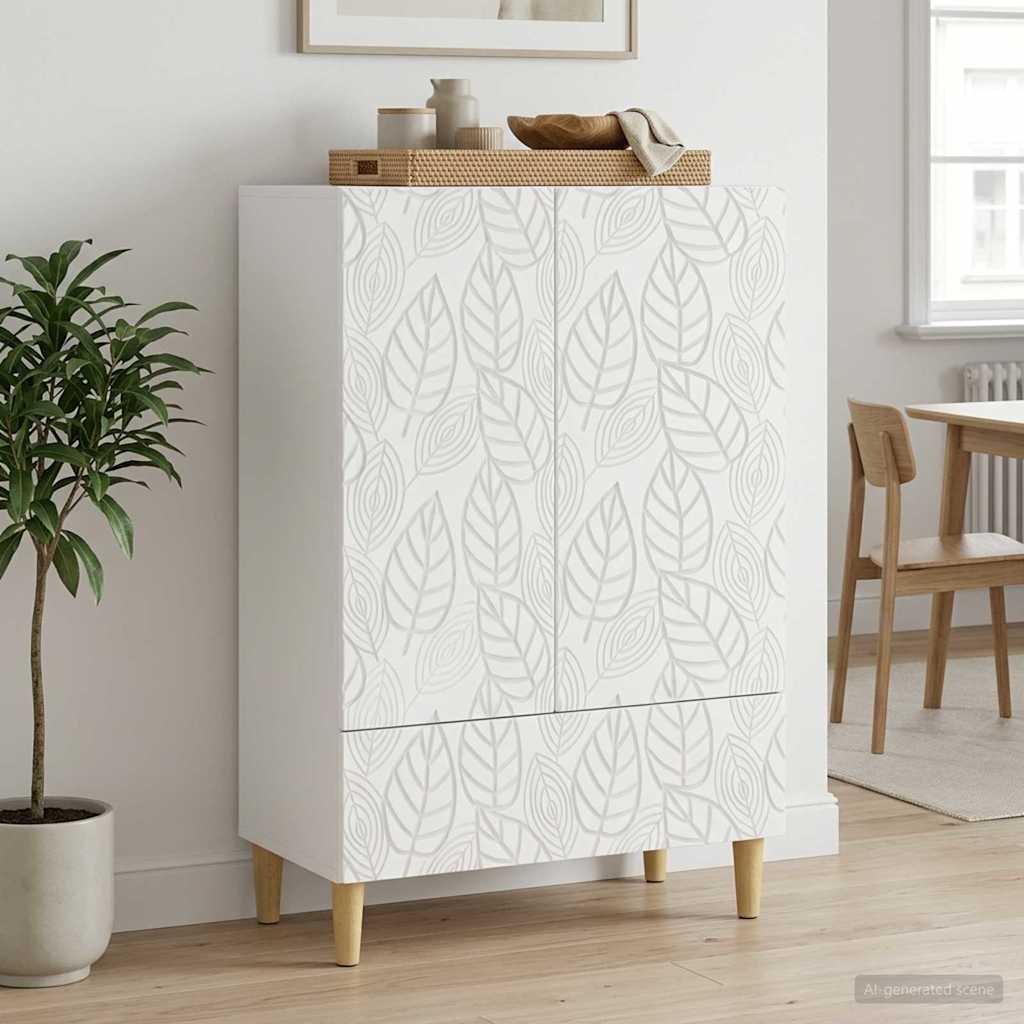Sideboard White 66 x 34.5 x 95 cm Engineered Wood