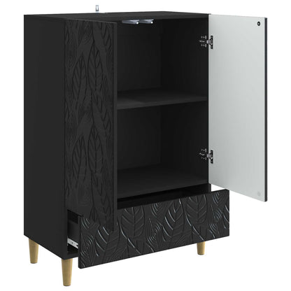 Sideboard Black 66 x 34.5 x 95 cm Engineered Wood