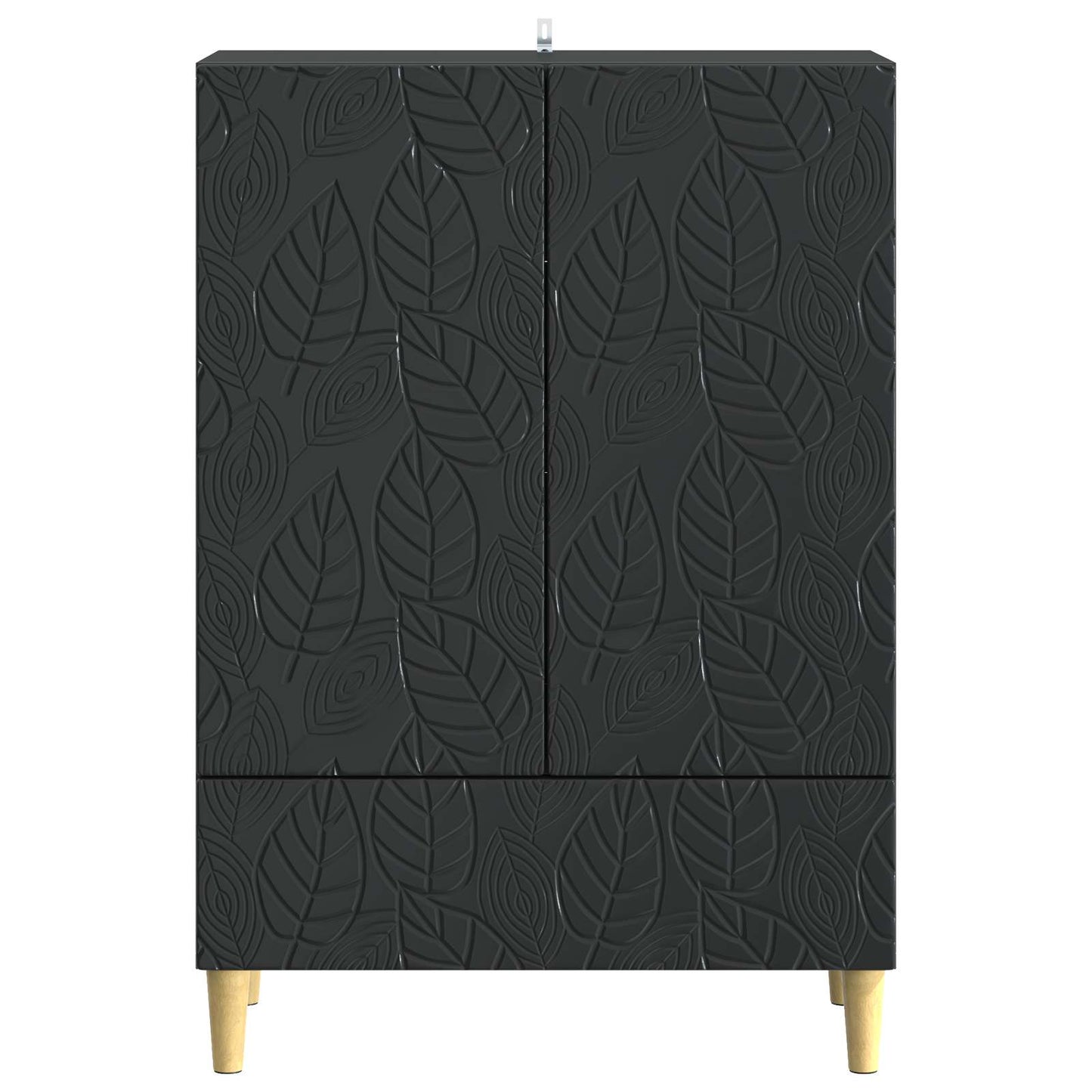 Sideboard Black 66 x 34.5 x 95 cm Engineered Wood