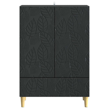 Sideboard Black 66 x 34.5 x 95 cm Engineered Wood