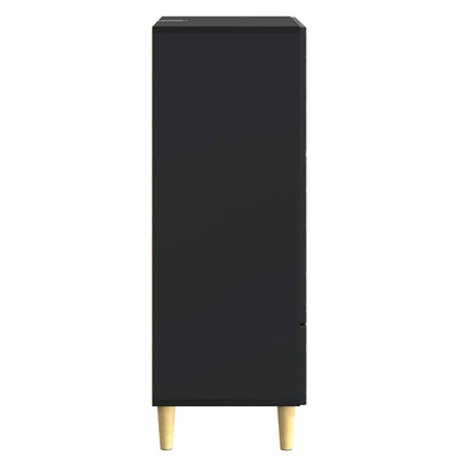 Sideboard Black 66 x 34.5 x 95 cm Engineered Wood