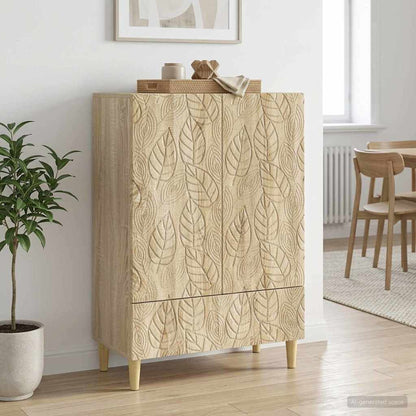 Sideboard Sonoma Oak 66 x 34.5 x 95 cm Engineered Wood
