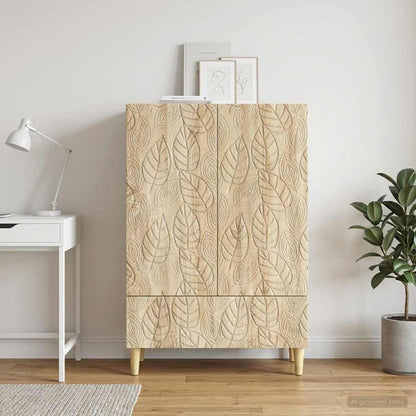 Sideboard Sonoma Oak 66 x 34.5 x 95 cm Engineered Wood