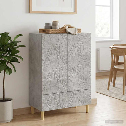 Sideboard Concrete Grey 66 x 34.5 x 95 cm Engineered Wood