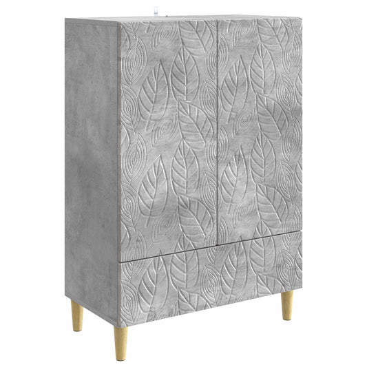 Sideboard Concrete Grey 66 x 34.5 x 95 cm Engineered Wood