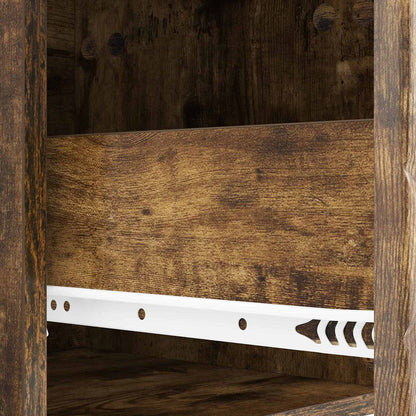 Sideboard Smoked Oak 66 x 34.5 x 95 cm Engineered Wood