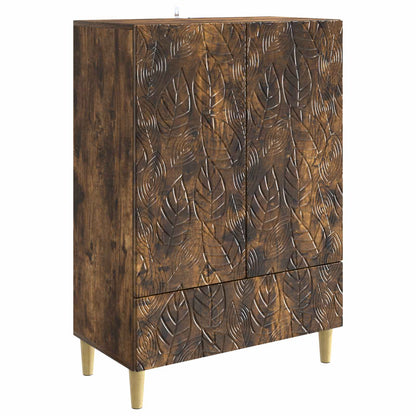 Sideboard Smoked Oak 66 x 34.5 x 95 cm Engineered Wood
