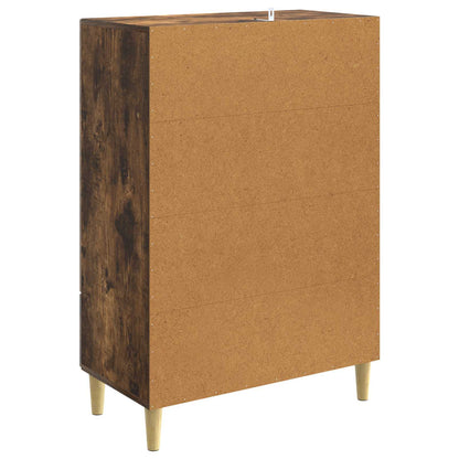 Sideboard Smoked Oak 66 x 34.5 x 95 cm Engineered Wood
