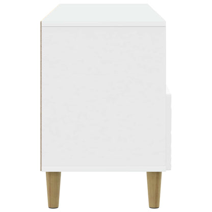 TV Cabinet 102 x 34.5 x 50 cm White Engineered Wood