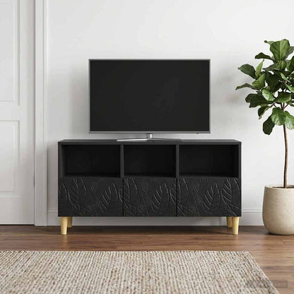 TV Cabinet 102 x 34.5 x 50 cm Black Engineered Wood