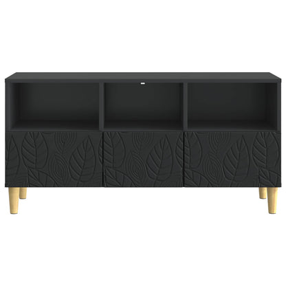 TV Cabinet 102 x 34.5 x 50 cm Black Engineered Wood