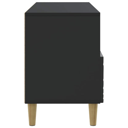 TV Cabinet 102 x 34.5 x 50 cm Black Engineered Wood
