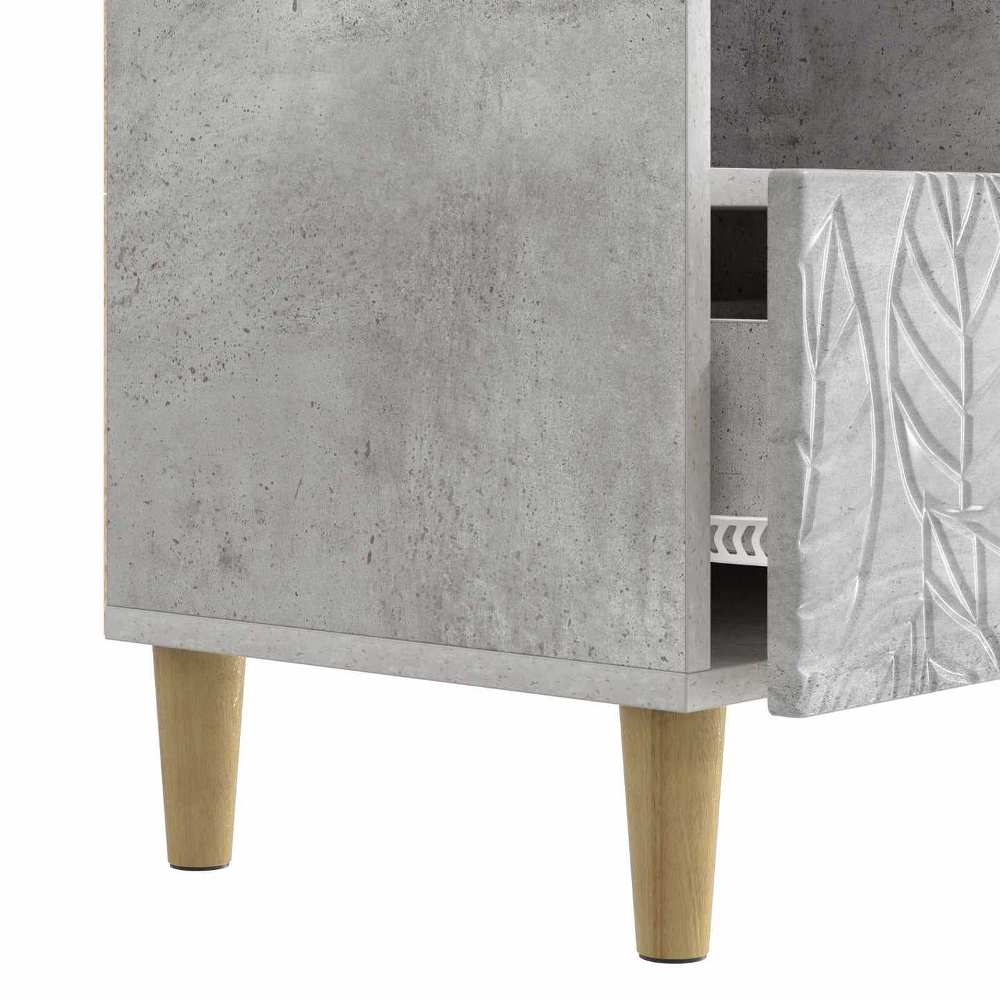 TV Cabinet 102 x 34.5 x 50 cm Concrete Grey Engineered Wood