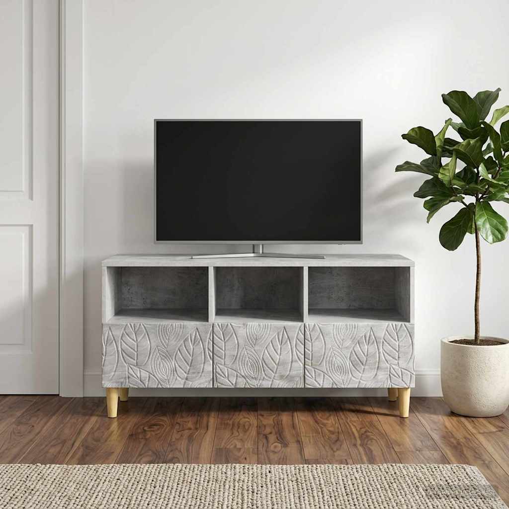 TV Cabinet 102 x 34.5 x 50 cm Concrete Grey Engineered Wood