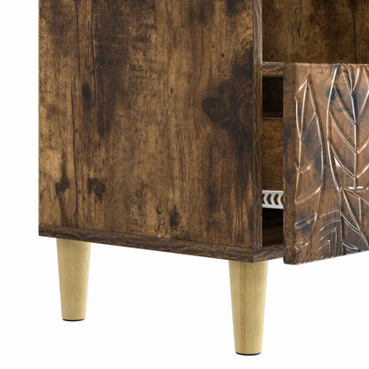 TV Cabinet 102 x 34.5 x 50 cm Smoked Oak Engineered Wood